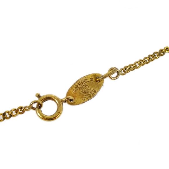 Chanel Clover Pendant Necklace Gold 1993 141022 - Picture 2 of 4